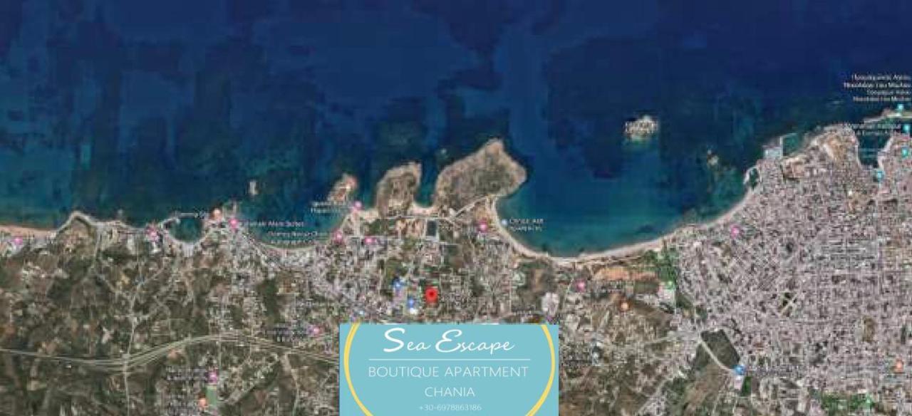 New Sea Escape Boutique Apt-Agii Aposto Li Beach Chania  Eksteriør billede